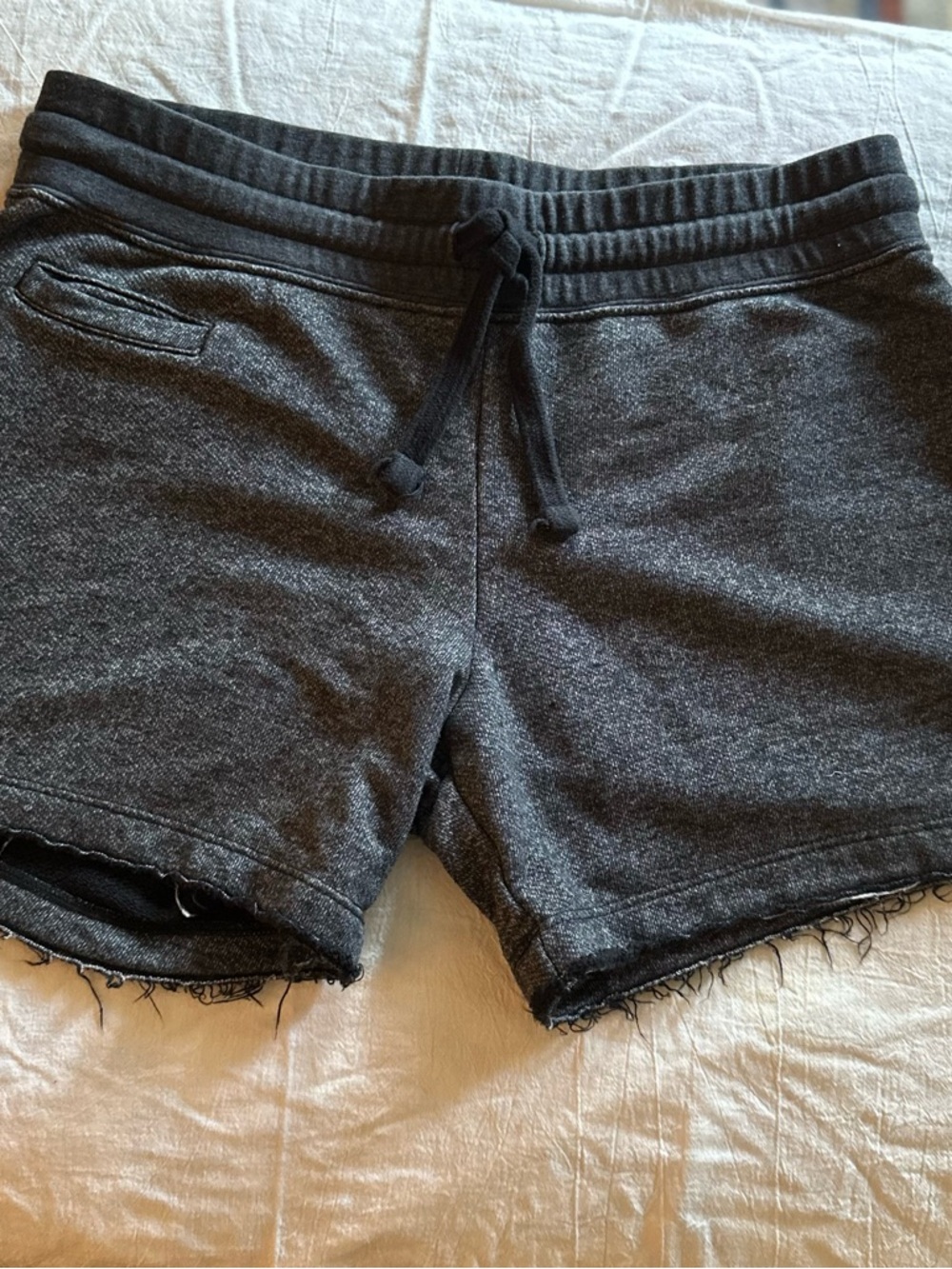 American Giant Women's Charcoal Gray Athletic Shorts